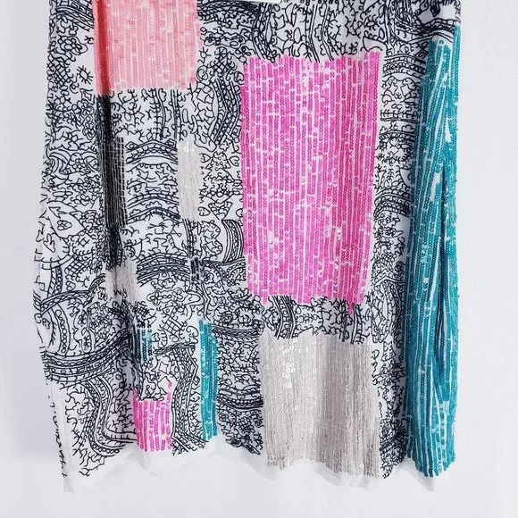 Anthro Yoana Baraschi NWT Sequin Embroidered Dress - Picture 4 of 16